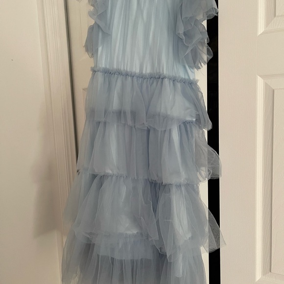 Blue Ruffled tier dress - Picture 2 of 3